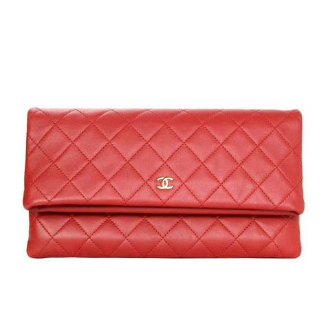 chanel patent foldover clutch|Chanel quilted bag.